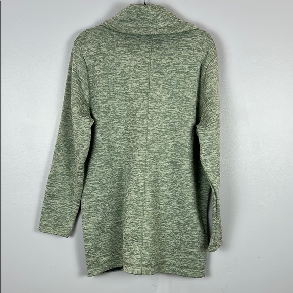 Lands’ End Women's Gray Sweater Fleece Cowl Neck  Size Large - Picture 12 of 12